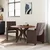 vidaXL Jedilni stoli s kolesi 2 pcs Temno rjava 58 x 65 x 94 cm blago