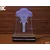 Black Cut 3D Lampa Slon, Crvena