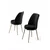 HANAH HOME Set 6 stolica Pefa Black Chrome
