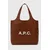 Torba A.P.C. Ninon rjava barva