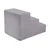 shumee Welsti pasje stopnice 30 cm, 3 stopnice iz sivega velveta