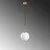 Opviq Luster Orbital-20-14042, 20x20x120cm, IP20, Belo-zlatne boje
