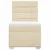 Vidaxl Box spring postelja z vzmetnico krem 90x200 cm blago