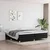 Okvir za krevet s oprugom crni 200x200 cm od tkanine