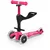 Micro MINI DELUX PLUS 3u1 Dečiji trotinet, LED, Roze