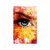 Plakat modre oči z abstraktnimi elementi - 20x30 white