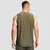 GymBeam Men‘s Combat Tank Top Olive Grey