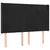 Vidaxl Box spring postelja z vzmetnico LED črna 140x190 cm žamet