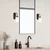 Opviq Zidna lampa E27 Socket, Crno-Bela