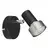 Globo 57917-1N - Zidno spot svetlo MASON 1xGU10/25W/230V crna/srebrna