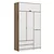 Hanah home Ormar Elina 140x253x52cm Belo-Bež
