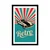 Plakat s paspartujem v retro stilu - 40x60 white