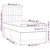 Vidaxl Box spring postelja z vzmetnico moder 80x200 cm blago