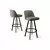 HANAH HOME Set barskih stolica (4 komada) Atex Cappuccino Black
