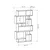 Hanah Home Polica 96x168,5x25,5cm Antracit
