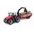 BBurago Kmetija 10cm Traktor Massey FERGUSSON 8740S - lesena prikolica