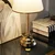 Opviq AYD 2979 Stona lampa, Zlatno-Bela