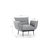 ATELIER DEL SOFA Fotelja Jax Solo Grey GR110