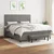 Vidaxl Box spring postelja z vzmetnico temno siva 180x200 cm blago