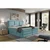 MID.YOU POSTELJA BOXSPRING 200 cm  x 220 cm , tekstil modra