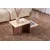 Hanah Home klub sto Harmony, 80 cm, travertin / orah Venezia