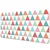 Decormat Podloga za mizo Colorful triangles 100x50 cm