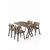 Hanah Home Trpezarijski set, 5 komada, Bež