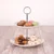 shumee Bel porcelanast pladenj, dvonadstropni, 21 cm