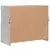 Komoda s LED svjetlima siva boja betona 81x37x67 cm