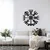 WallXpert metalni zidni ukras 5126, vegvisir, nordijski kompas sa runama, 72 x 72 cm, crni