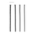 Ouch! Silicone Spiral Screw Plug Set Advanced Urethral Sounding Black