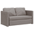 VIDAXL talni raztegljivi kavč (2v1, taupe, 112x174x55cm), blago