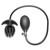 Master Series Ass Bound Anchor Inflatable Silicone Anal Plug Black