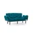 Atelier del Sofa Trosed na razvlačenje Nitta 185x85x70cm Petrolej