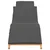 Suncobran za vrt Smeđa 198 x 55 x 58,5 cm Čvrsto teak drvo