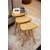 Hanah Home Set uklopivih stočića, 3 komada, Krem