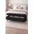Hanah Home Sara tapacirana klupa s prostorom za odlaganje 90 × 45 × 35 cm, crna