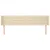 Vidaxl vidaXL Vzglavje postelje s krilci, kremne barve, 203x16x78/88 cm, blago