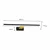 LED osvetljenje za kupatilsko ogledalo SHINE, 13,8 W, 230 V, 60 cm, IP44, crna/zlatna