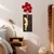 Wallity Zidna dekoracija Banksy - 17-1, 34x99 cm, Crvena