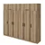 Hanah Home Garderober Kale-7711, 270x255x52 cm, Braon