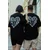 Innovation X Oversized Majica Unisex - Crna Innovation Club