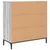 Kreveta Siva Sonoma 79,5 x 33 x 82 cm Konstruirano drvo
