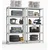 ePRO metalna montažna polica standard 180x90x35 SET 3 KOMADA, metal-drvo