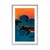Plakat s paspartujem morje polno rib - 40x60 black