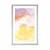 Plakat s paspartujem pastelen preplet barv - 20x30 silver