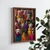 WallXpert uramljena MDF slika NAL158-70, psi u šarenim džemperima, 50 x 70 cm