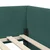 Kotni okvir postelje z matrico 2 kos Temno zelena 80 x 200 cm