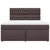 Vidaxl Box spring postelja z vzmetnico temno rjava 180x200 cm blago