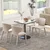 Homestar Jedilna miza 70x70x76 cm bela